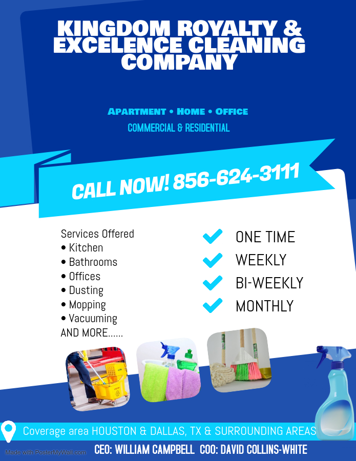 Kingdom Royalty Excellence Cleaning Company Reviews Houston Tx Angie S List