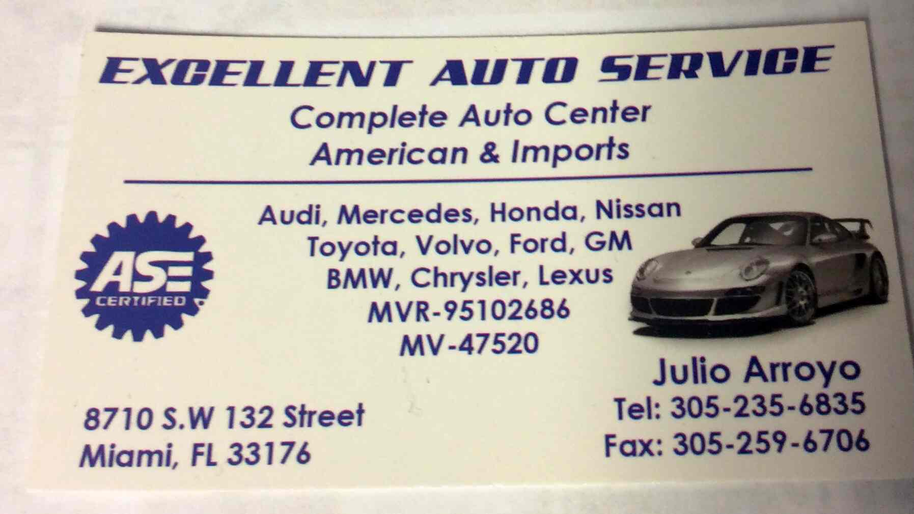 EXCELLENT AUTO SERVICE CORP Reviews Miami, FL Angie's List