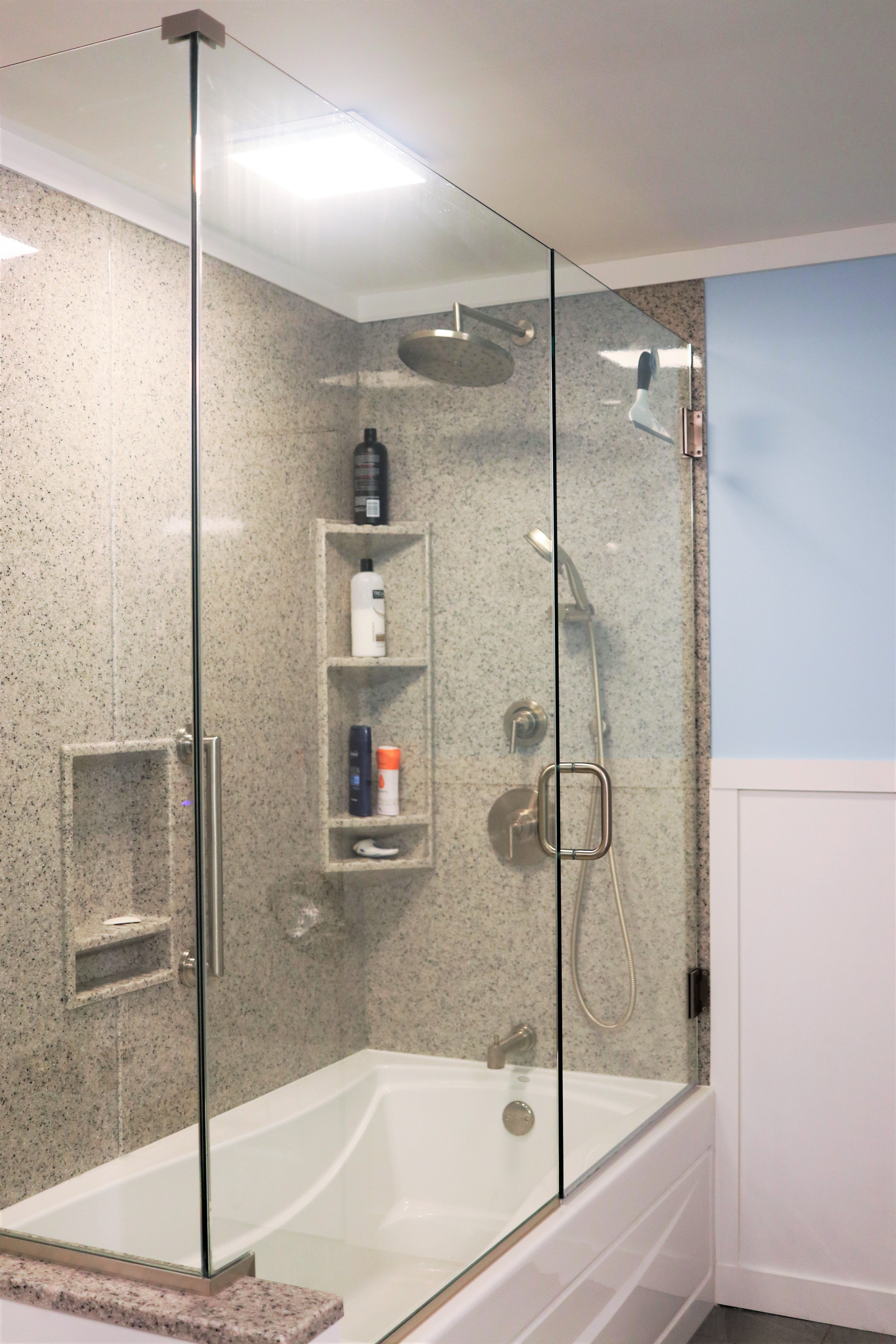Solid Surface Tub & Shower Surrounds in Bathroom Remodels | Angie's List
