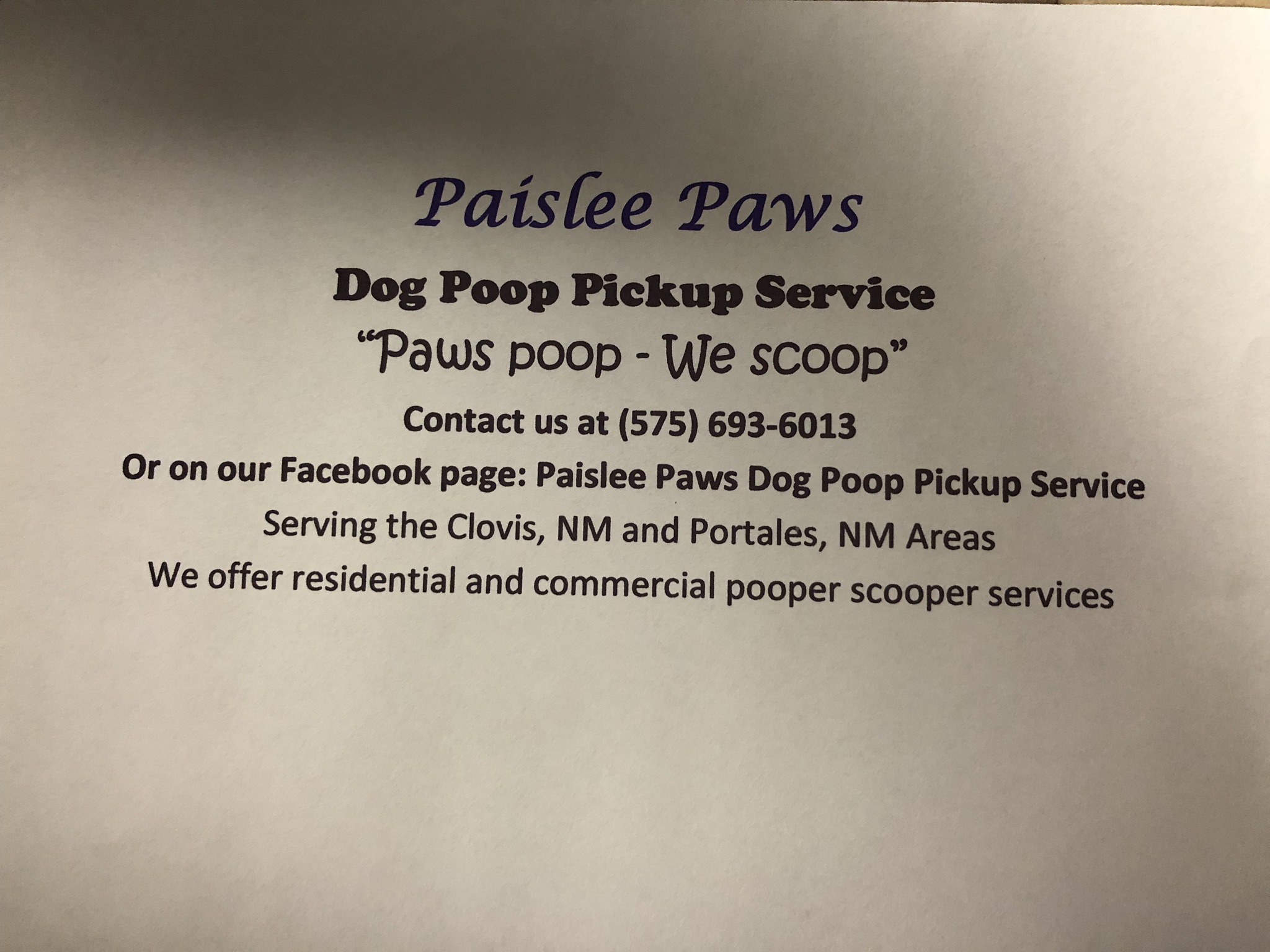 poop pickup service
